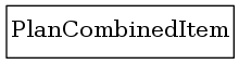 digraph foo {
     node [shape=none, margin=0];

         PlanCombinedItem [label=<
         <TABLE BORDER="0" CELLBORDER="1" CELLSPACING="0">
             <TR>
                 <TD HEIGHT="36.0"><FONT POINT-SIZE="16.0">PlanCombinedItem</FONT></TD>
             </TR>
         </TABLE>>];
     edge [dir=back, arrowtail=dot]

}